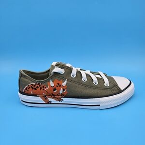 CONVERSE ALL STAR 671612F  Kids' Green Dinosaur Sneakers